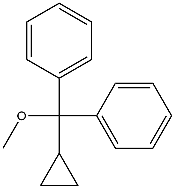Ether, cyclopropyldiphenylmethyl methyl 结构式