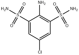 1,3-Benzenedisulfonamide, 2-amino-5-chloro- Structure