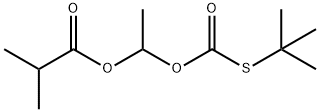 Propanoic acid, 2-methyl-, 1-[[[(1,1-dimethylethyl)thio]carbonyl]oxy]ethyl ester