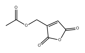 2,5-Furandione, 3-[(acetyloxy)methyl]- Structure
