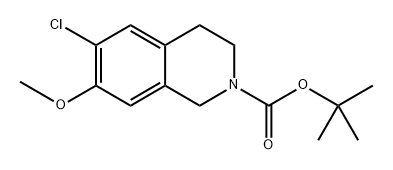 tert-butyl 6-chloro-7-methoxy-3,4-dihydroisoquinoline-2(1H)-carboxylate 结构式