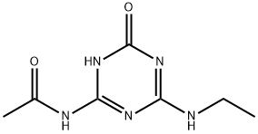 Acetamide, N-[4-(ethylamino)-1,6-dihydro-6-oxo-1,3,5-triazin-2-yl]- Struktur