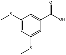 3,5-bis(methylsulfanyl)benzoic acid Struktur