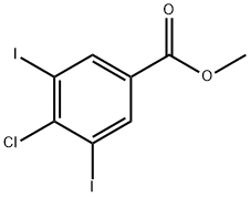 Benzoic acid, 4-chloro-3,5-diiodo-, methyl ester Structure