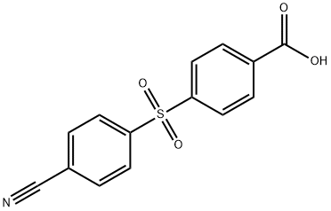 4-[(4-Cyanobenzene)sulfonyl]benzoic acid 结构式