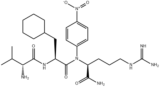 D-VALVY-3-CYCLOHEXYL-L-ALANYL-N-(4-NITROPHENYL)-L-ARGININAMIDE) Structure