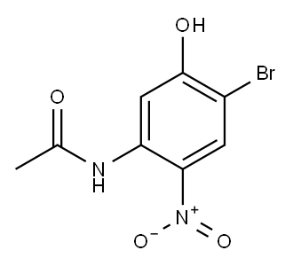 Acetamide, N-(4-bromo-5-hydroxy-2-nitrophenyl)- Structure