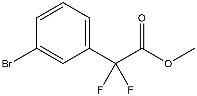 methyl (3-bromophenyl)(difluoro)acetate Structure