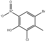 4-溴-2-氯-3-甲基-6-硝基苯酚,861576-56-9,结构式