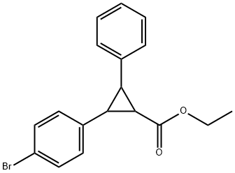 2-(4-溴苯基)-3-苯基环丙烷羧酸乙酯 结构式