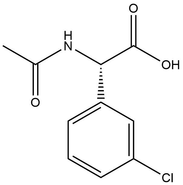 N-AC-S-3-氯苯甘氨酸, 86169-27-9, 结构式