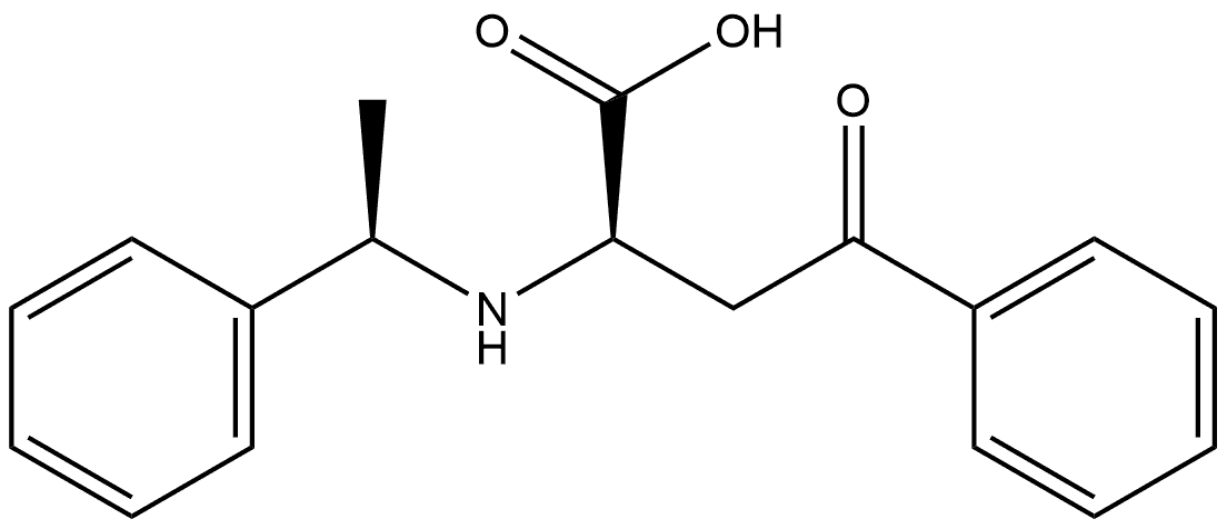 Benzenebutanoic acid, γ-oxo-α-[[(1R)-1-phenylethyl]amino]-, (αR)- Structure