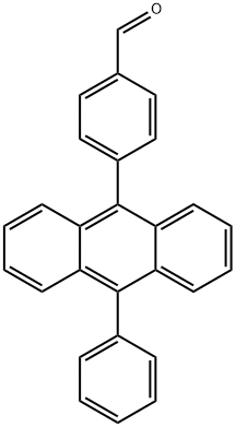 4-(10-苯基-9-蒽基)-苯甲醛 结构式
