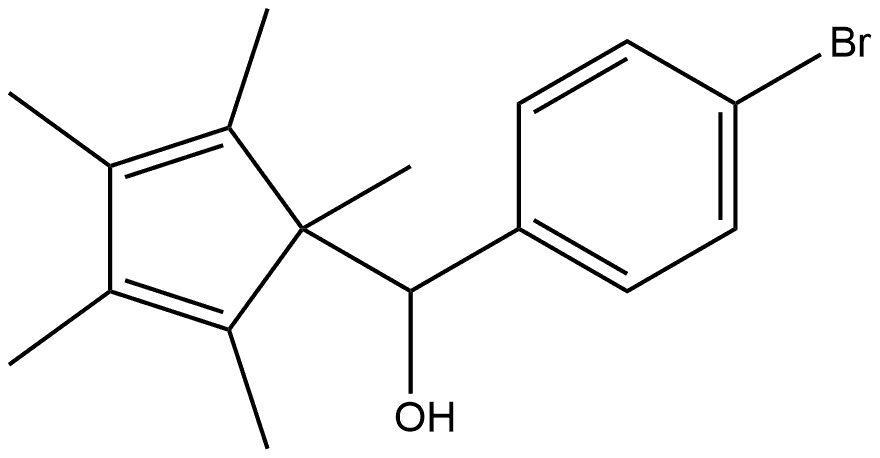 Benzenemethanol, 4-bromo-α-(1,2,3,4,5-pentamethyl-2,4-cyclopentadien-1-yl)-