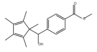 Benzoic acid, 4-[hydroxy(1,2,3,4,5-pentamethyl-2,4-cyclopentadien-1-yl)methyl]-, methyl ester