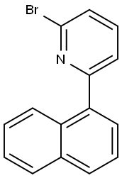 Pyridine, 2-bromo-6-(1-naphthalenyl)- Struktur