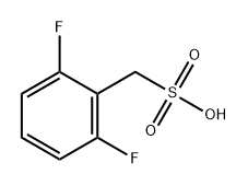 Benzenemethanesulfonic acid, 2,6-difluoro- Structure