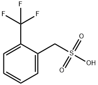 Benzenemethanesulfonic acid, 2-(trifluoromethyl)- Structure