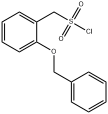 Benzenemethanesulfonyl chloride, 2-(phenylmethoxy)- Structure