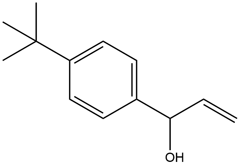 Benzenemethanol, 4-(1,1-dimethylethyl)-α-ethenyl- Structure