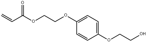 2-[4-(2-羟基乙氧基)苯氧基]丙-2-烯酸乙酯 结构式