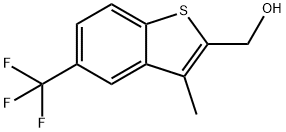 Benzo[b]thiophene-2-methanol, 3-methyl-5-(trifluoromethyl)- Structure