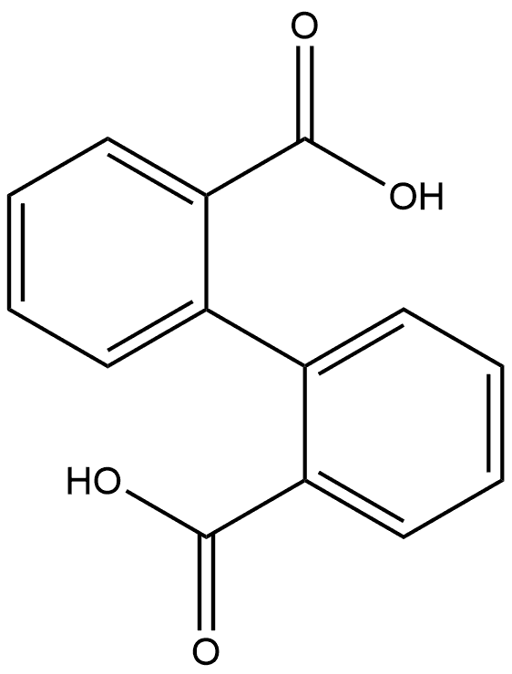 [1,1'-Biphenyl]-2,2'-dicarboxylic acid, (1R)- (9CI) Structure