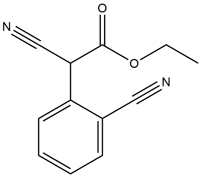ethyl 2-cyano-2-(2-cyanophenyl)acetate Structure