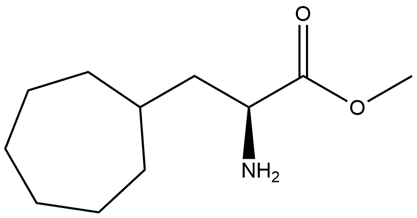 Cycloheptanepropanoic acid, α-amino-, methyl ester, (αS)- Struktur