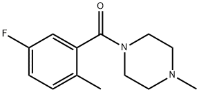 (5-Fluoro-2-methylphenyl)(4-methylpiperazin-1-yl)methanone Structure