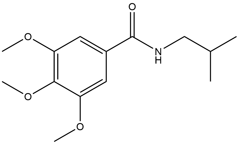 3,4,5-Trimethoxy-N-(2-methylpropyl)benzamide Structure