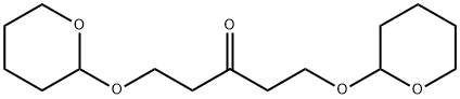 3-Pentanone, 1,5-bis[(tetrahydro-2H-pyran-2-yl)oxy]- Struktur