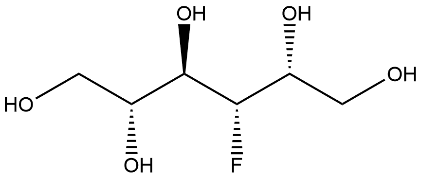 3-DEOXY-3-FLUORO-D-GALACTITOL Struktur