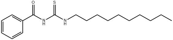 Benzamide, N-[(decylamino)thioxomethyl]- Structure