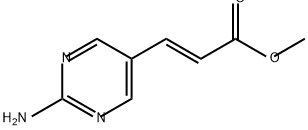 2-Propenoic acid, 3-(2-amino-5-pyrimidinyl)-, methyl ester, (2E)- Structure