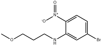 (5-bromo-2-nitrophenyl)-(3-methoxypropyl)amine 结构式