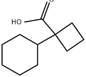 Cyclobutanecarboxylic acid, 1-cyclohexyl- Struktur