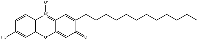 3H-Phenoxazin-3-one, 2-dodecyl-7-hydroxy-, 10-oxide Struktur