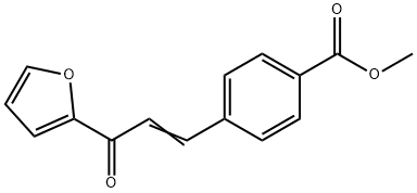 Benzoic acid, 4-[3-(2-furanyl)-3-oxo-1-propen-1-yl]-, methyl ester 结构式