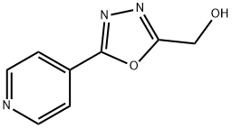 1,3,4-Oxadiazole-2-methanol, 5-(4-pyridinyl)- Structure