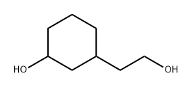 Cyclohexaneethanol, 3-hydroxy- Structure