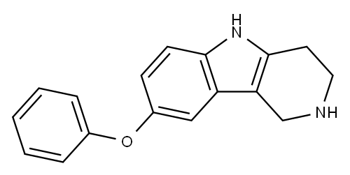 1H-Pyrido[4,3-b]indole, 2,3,4,5-tetrahydro-8-phenoxy- Struktur