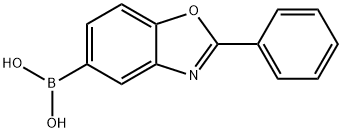 (2-苯基苯并[D]恶唑-5-基)硼酸, 866332-17-4, 结构式