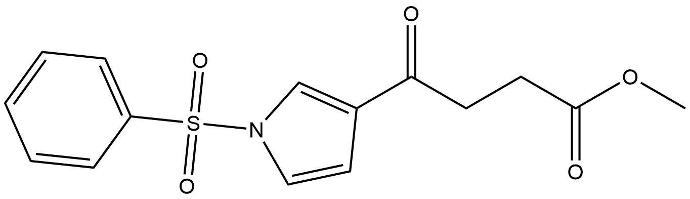 1H-Pyrrole-3-butanoic acid, γ-oxo-1-(phenylsulfonyl)-, methyl ester