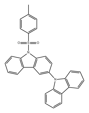 3,9'-Bi-9H-carbazole, 9-[(4-methylphenyl)sulfonyl]- Structure