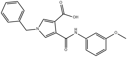 1H-Pyrrole-3-carboxylic acid, 4-[[(3-methoxyphenyl)amino]carbonyl]-1-(phenylmethyl)-