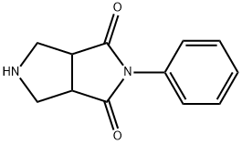 Pyrrolo[3,4-c]pyrrole-1,3(2H,3aH)-dione, tetrahydro-2-phenyl- 结构式