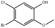 4-bromo-5-chloro-2-methoxyphenol 结构式