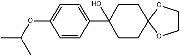 1,4-Dioxaspiro[4.5]decan-8-ol, 8-[4-(1-methylethoxy)phenyl]- Struktur