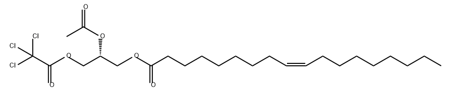 9-Octadecenoic acid (9Z)-, (2R)-2-(acetyloxy)-3-[(2,2,2-trichloroacetyl)oxy]propyl ester